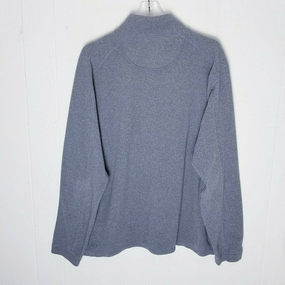 L.L. Bean Gray 1/4 Zip Fleece Pullover Jacket Men XL - Picture 3 of 12